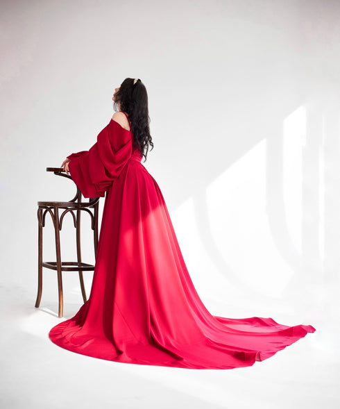 Red wedding cape