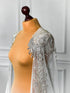 White bridal cape veil