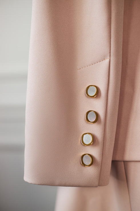 Dress and jacket Pink suit ladies suit