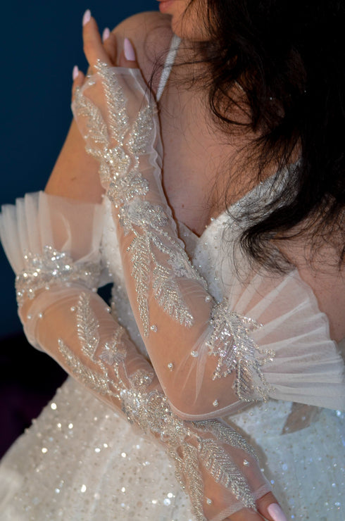 Fingerless gloves Bridal mittens