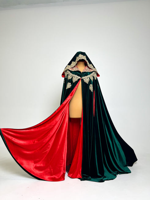 Cape burgundy lining