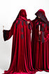 Red hooded cape sleeves