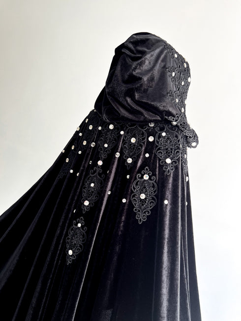 Cape with rhinestones