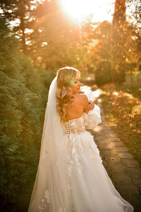 Fairy custom unique bridal gown