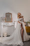 A Line Wedding Dress, Off-the-shoulder Bridal gown