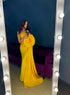 Yellow evening dress Formal prom gown