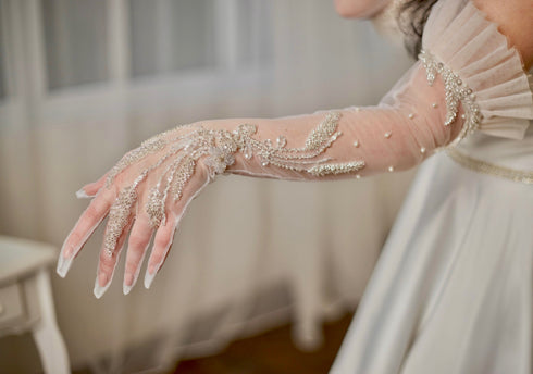 Wedding gloves Long bridal gloves
