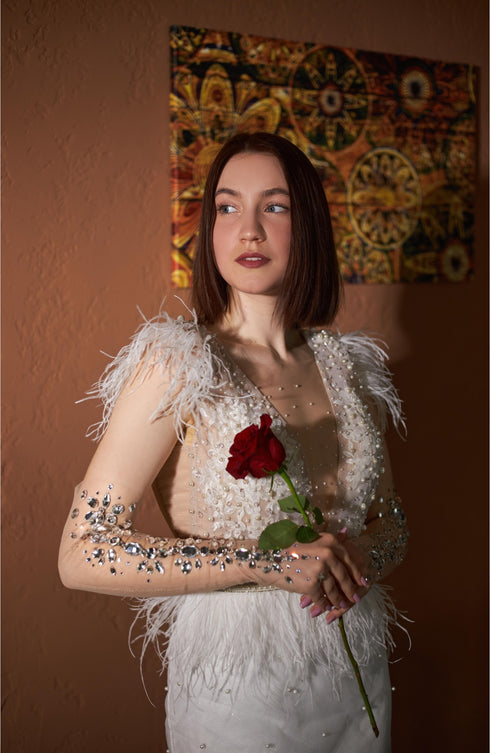 Bridal gloves Fingerless gloves women Handmade gloves