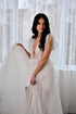 Detachable bridal train Wedding overskirt long train