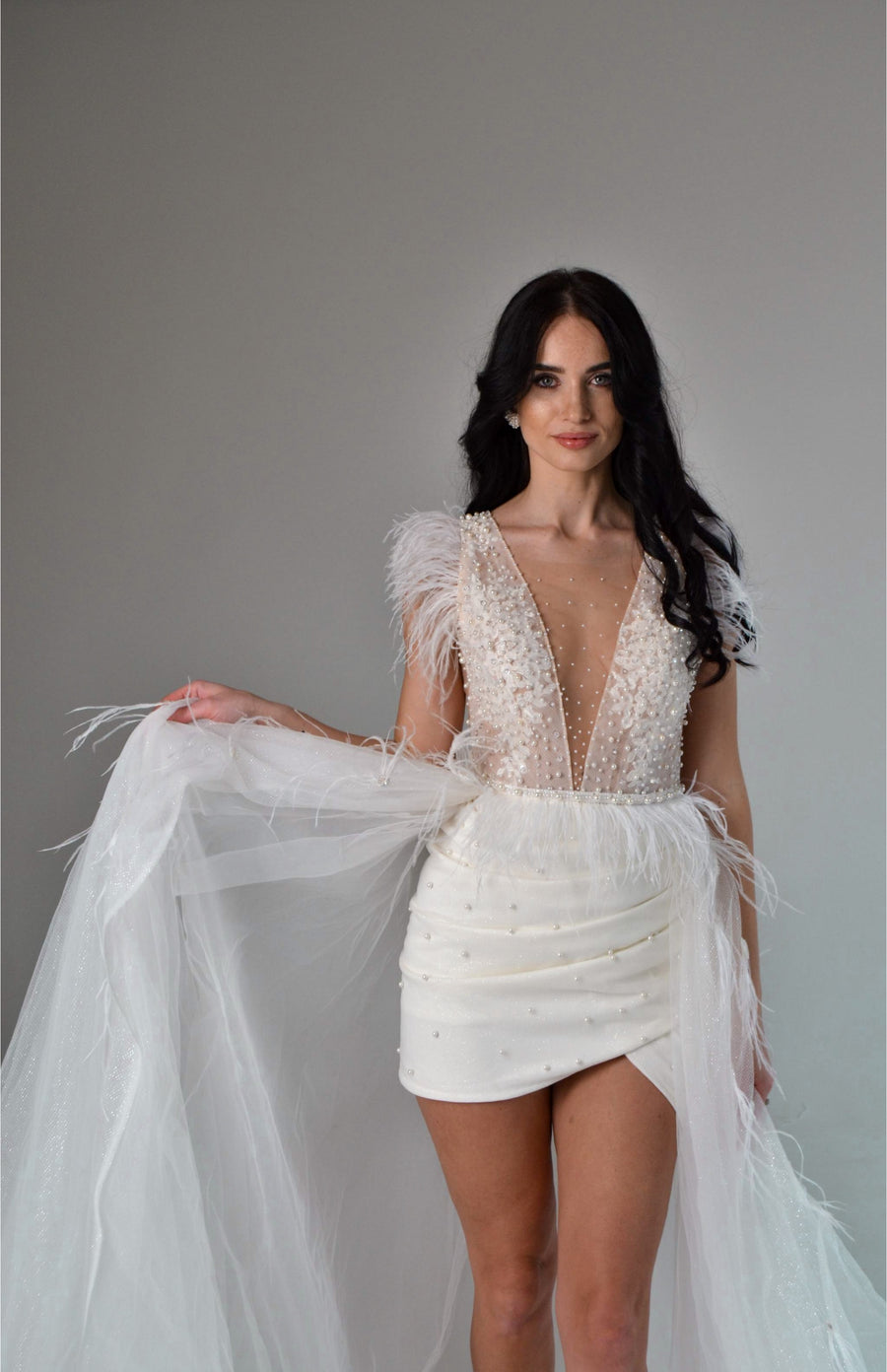 Custom wedding gown