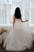 Detachable bridal train Wedding overskirt long train