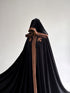 Long cape golden lace