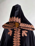 Long cape golden lace