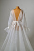 Organza wedding cape with sleeves