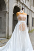 Bridal satin detachable train Wedding dress train