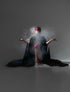 Black cape with collar
