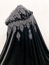Velvet black cape halloween