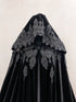 Velvet black cape halloween