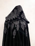 Velvet black cape halloween