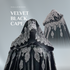 Velvet black cape halloween