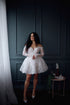 Lace Mini Wedding Dress: Short Elopement Bridal Gown