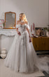A Line Wedding Dress, Off-the-shoulder Bridal gown