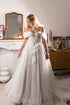 A Line Wedding Dress, Off-the-shoulder Bridal gown