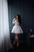 Lace Mini Wedding Dress: Short Elopement Bridal Gown