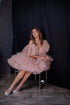 Pink Ruffle Wedding Dress ✨ Tulle Bridal Mini Dress