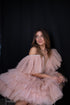 Pink Ruffle Wedding Dress ✨ Tulle Bridal Mini Dress