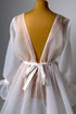 Organza wedding cape with sleeves