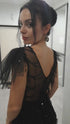 Evening gown Black seguin dress