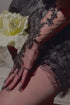 Black lace gloves