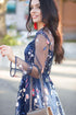 Navy blue lace dress Gowns for women