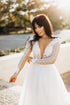Sparkly wedding dress Sexy pearl dress
