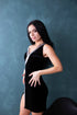 Velvet gown Bridesmaid dress
