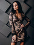 Short formal dress Black lace dress