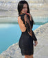 little black dress ball gown Lace evening gown