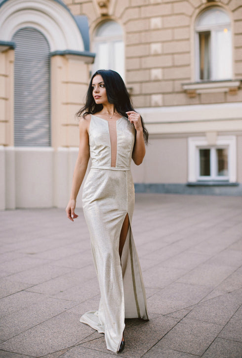 Sparkly dress Long evening Ball gown