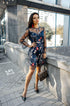 Navy blue lace dress Gowns for women
