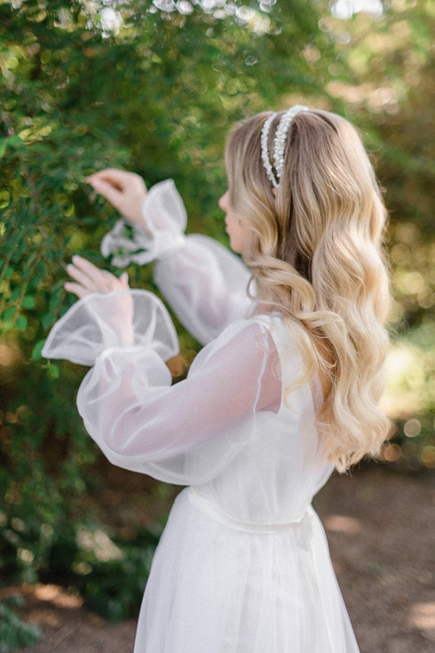 Romantic wedding dress Organza bohemian dress