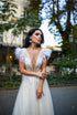 Pearl wedding dress Unique couture bridal gown