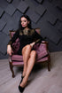 Short black dress Cocktail black gown