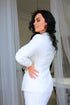 White wedding Tweed jacket women