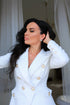 White wedding Tweed jacket women