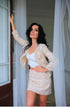 Tweed outfit Classic suit Office Women 2 piece