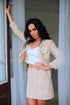 Tweed outfit Classic suit Office Women 2 piece