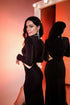Gown with sleeves Formal black dresses for women