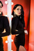 Gown with sleeves Formal black dresses for women