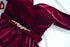 Velvet gown long slit ball gown